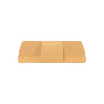 Pudełko tacka wrap/tortilla kraft/biały 120x240mm op.100szt.(k/8) TnP