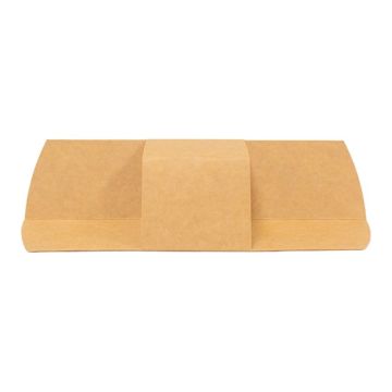 Pudełko tacka wrap/tortilla kraft/biały 120x240mm op.100szt.(k/8) TnP