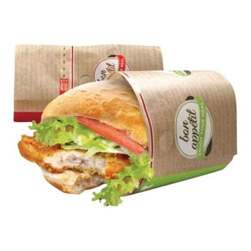 Snackbag - paper and foil bags for sandwiches 215x130x75mm 1000pcs.