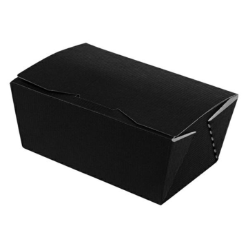 TAKEOUT BOX 11.5x7.5x5cm, 250g, black, 50pcs. (k/7)