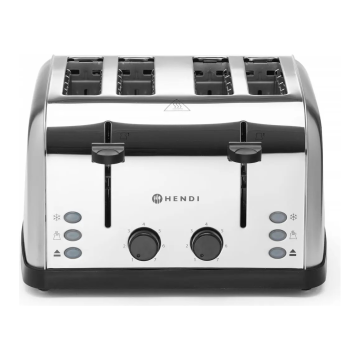 Toaster for 4 toasts, 240V/1500W, 295x335x(H)180mm