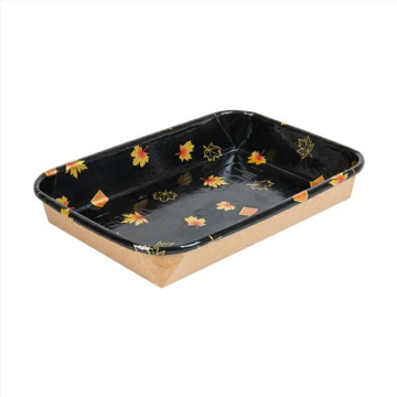 Sushi Box 2 G tray black 17x12x2.4cm op.50pcs. (k/12) OP-03
