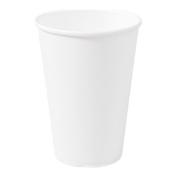 PAP/BIO cup SW 180ml white op.100 pcs. (k/25) dia.70mm. 6oz. PLASTIC FREE