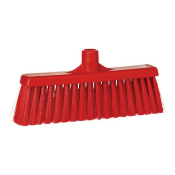 VK BROOM RED, Miotła z prostą szyjką i pionowym włosiem, 310 mm, średnia, czerwona