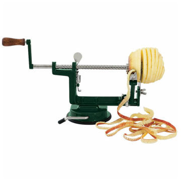 Device for peeling and slicing apples