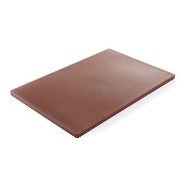 Haccp cutting board 600X400 Brown for cooked meat, sausages