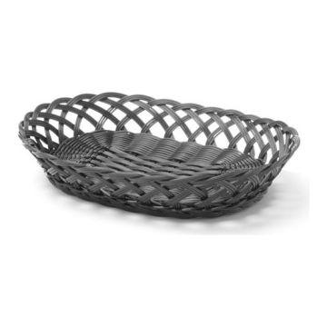 Koszyk pleciony, owalny, 320x230 mm