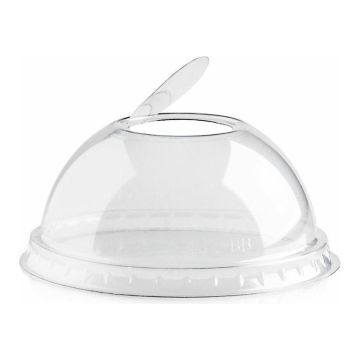 Dekiel rPETdo kubka Milk Shake 87mm z otworem op.50szt. (k/12)