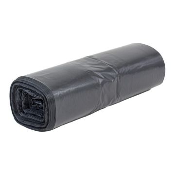 Worki na odpady LDPE 240l Budget+ (20szt. na rolce) czarne (bez etykiety)