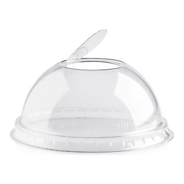 Dekiel rPETdo kubka Milk Shake 95mm z otworem op.50szt.. (k/10)