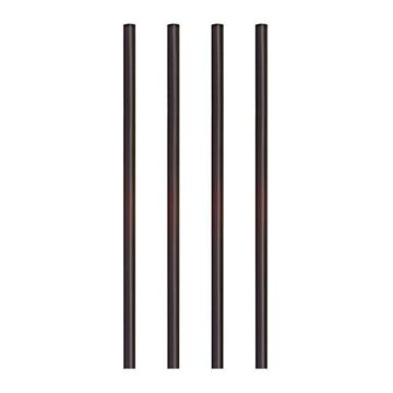 Słomki PP śr.7mm dł22cm czarne op.500szt. (k/4) WIELORAZOWE