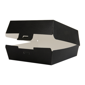 Pudełko HAMBURGER CZARNY MEGA op.50szt. 176x168x78mm (k/6)