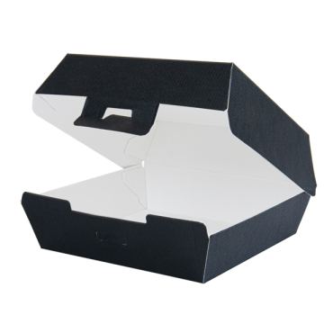 HAMBURGER BOX BLACK LARGE pack of 50 142x137x61mm (box/10)