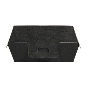 HAMBURGER BOX BLACK LARGE pack of 50 130x125x62mm (box/9)