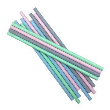 Słomki papierowe śr.8mm dł 23cm Pastel op.150 szt. (k/23) MIX KOLOR TnG