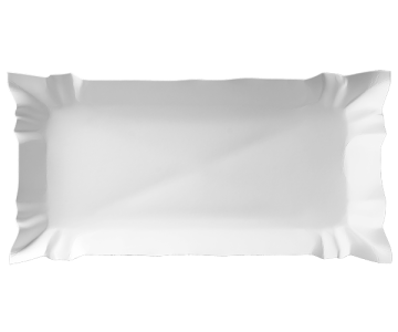 Tacka papierowa biała 14x25cm op.100szt.