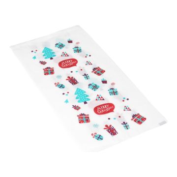 White bag 150x65x290 Christmas print 1000pcs.