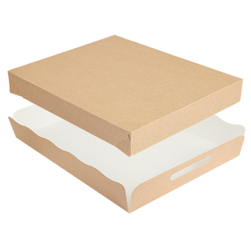 Catering box Party Box kraft 405x305x60mm 50 pieces per package (k/3)