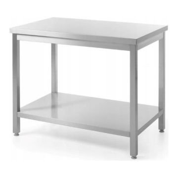 Central working table with shelf - screw down 1400x600x600