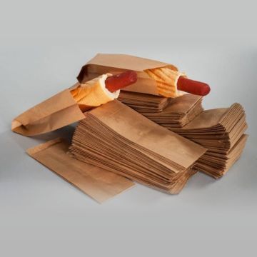 Torebki HOT-DOG brązowe TnG 190x75x25mm op. 1000 sztuk