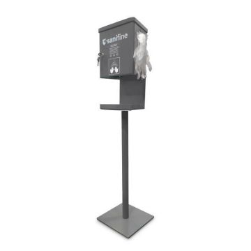 Hand sanitiser station with automatic dispenser