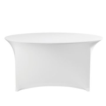 Round tablecloth symposium white