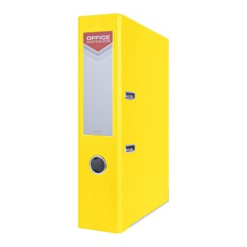 Binder OFFICE PRODUCT Officer with reinforced edge, A4/75mm, yellow