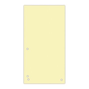 Dividers DONAU, cardboard, 1/3 A4, 235x105mm, 100pcs, yellow