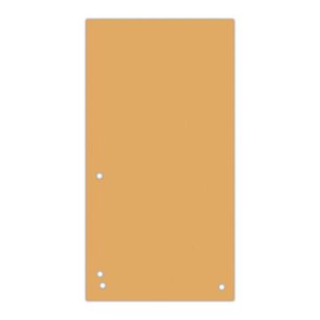 Dividers DONAU, cardboard, 1/3 A4, 235x105mm, 100pcs, orange