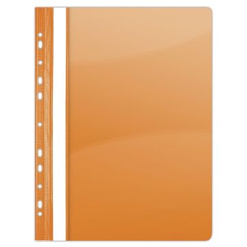 Report File DONAU, PVC, A4, hard, 150/160 micron, perforated, orange