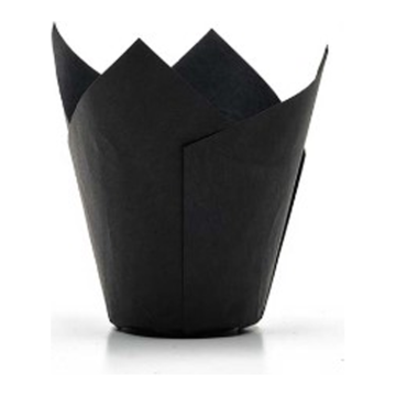 Papillots TULIPANKI black dimensions 50mm x h80mm (k/2400szt.)