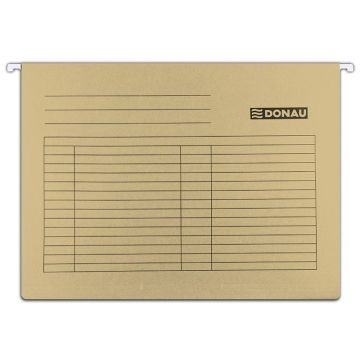 Teczka zawieszkowa DONAU, A4, 230gsm, brązowa op. 5 sztuk