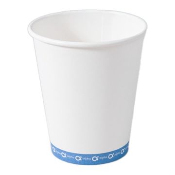Kubek PAP/BIO SW 250ml biały op.50szt. (k/20) śr.80mm. 8oz. Alpha PLASTIC FREE