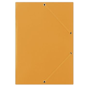 Teczka z gumką DONAU, karton, A4, 400gsm, 3-skrz., pomarańczowa