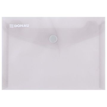 Envelope Wallet DONAU press stud, PP, A6, 180 micron, smoky