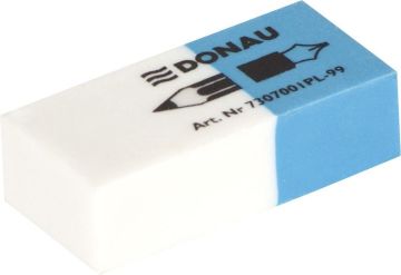 Multipurpose Eraser DONAU, 41x18x11mm, blue-white