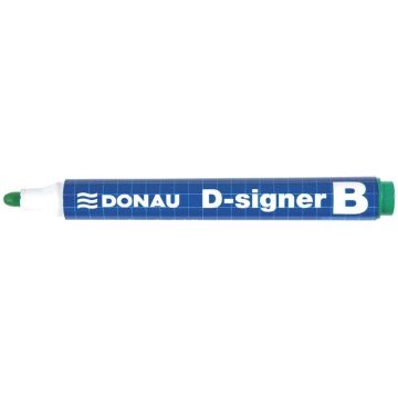 Marker do tablic DONAU D-Signer B, okrągły, 2-4mm (linia), zielony