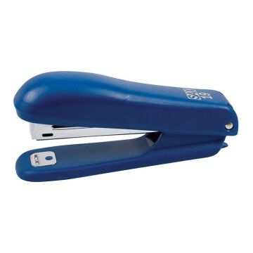 Stapler SAX 19, capacity 10 sheets, built-in staple remover, blue, FREE staples