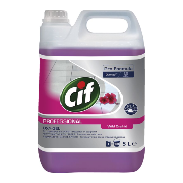 Cif Oxygel Wild Orchid 5L - preparat do mycia podłóg i innych wodoodpornych powierzchni zmywalnych