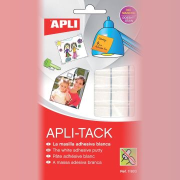 Adhesive Putty APLI Apli-Tack, pieces, 75g, white