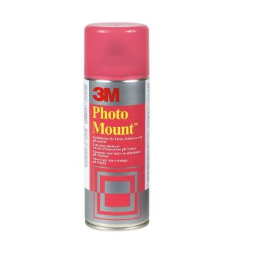 Spray Mount Adhesive Can 3M Photomount (UK9479/10), for mounting photospermanent, 400ml