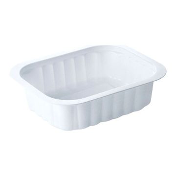T W 137/113/1 H35, 350ml, 300-pack, height 3.5cm, white, undivided, ribbed, SIDE DISH