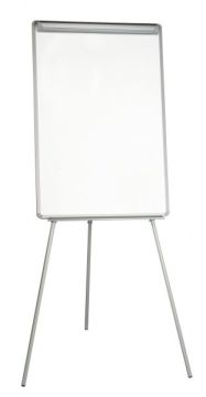 Flipchart Tripod Easel BI-OFFICE, 70x102cm, Magnetic Dry-wipe Board, plastic frame