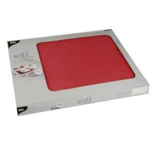 Podkładki na stół PAPSTAR Soft Selection, 30x40 czerwon 100szt., włóknina