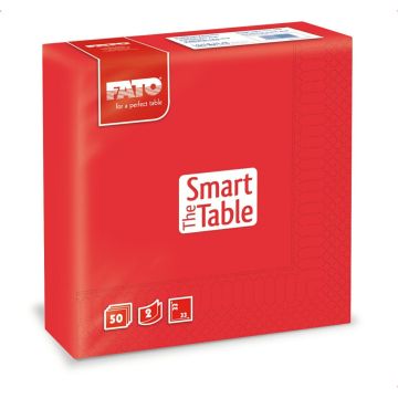 Napkins 33x33 2W red FATO 50pcs (k/24) Smart Table