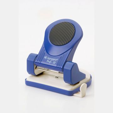 Hole punch, KANGARO Perfo 30, punches up to 30 sheets, blue