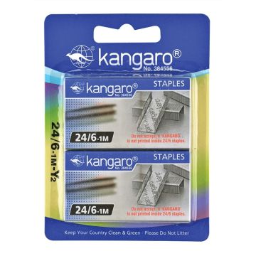 Staples KANGARO, No. 24/6, 2x1000 pcs, blister