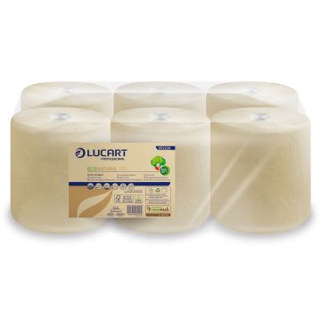 Czyściwo w roli MIDI Lucart Eco Natural 435, 2 warstwy, 143 metrów, op. 6 rolek