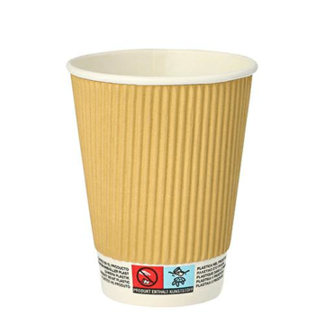 PAP/PLA DW 300ml kraft cup op.25pcs. (k/20) dia.90mm
