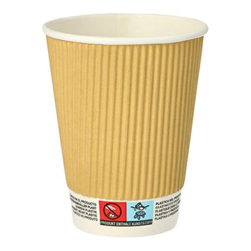 PAP/PLA DW 300ml kubek kraft op.25szt. (k/20) śr.90mm